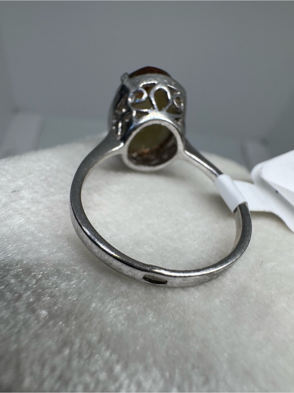 925 Sterling Silver 9K Gold Plated Sultanite Ring Size 8 | Ukrainian ring - Picture 13 of 17